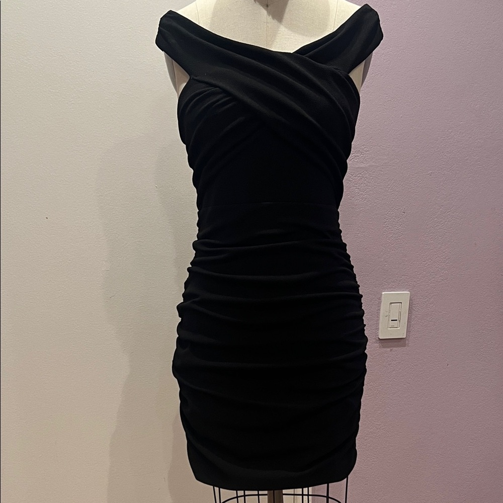 Elegant Black Off-Shoulder Dress